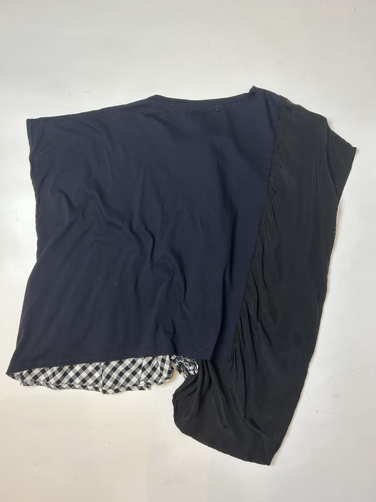 Designer × Issey Miyake × Zucca ZUCCA PATCHWORK RUCHED DRAPED BLOUSE Size M / US 6-8 / IT 42-44 - 3 Thumbnail
