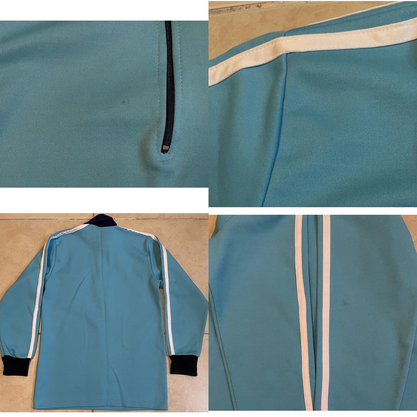 Vintage VINTAGE 80s Chinese Uniform Polo Shirt S College Track University Grunge 90s Sun Blue Men T-Shirt Long Sleeve Zip Polo Size US S / EU 44-46 / 1 - 8 Thumbnail
