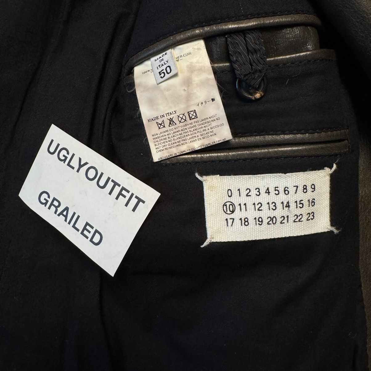 Maison Margiela AW2005 Maison Margiela Leather Blazer Jacket Size US M / EU 48-50 / 2 - 16 Thumbnail
