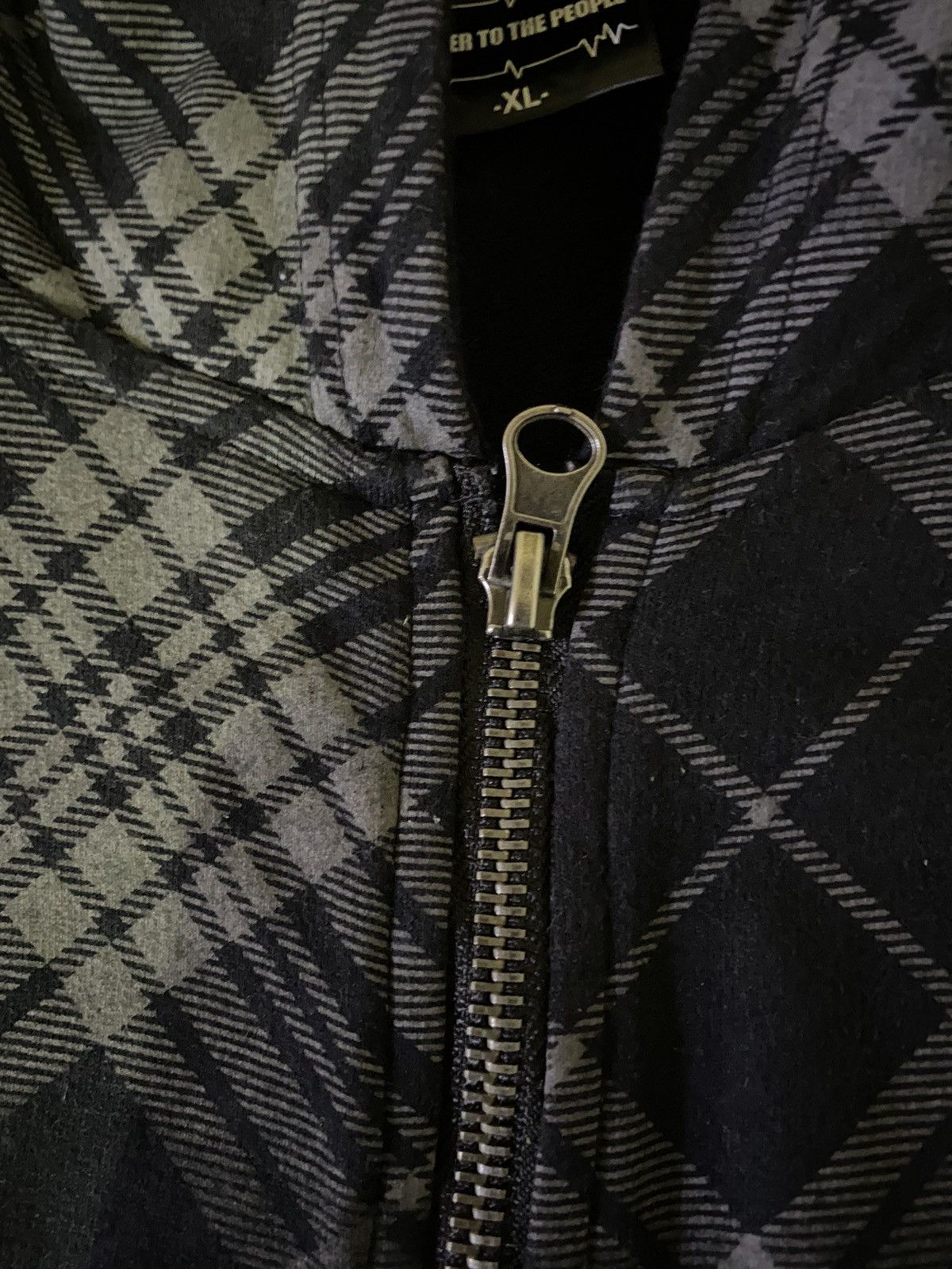 Japanese Brand × Vintage Japanese Brand Power To The People Zipper Hoodie Punk Style Size US L / EU 52-54 / 3 - 3 Thumbnail