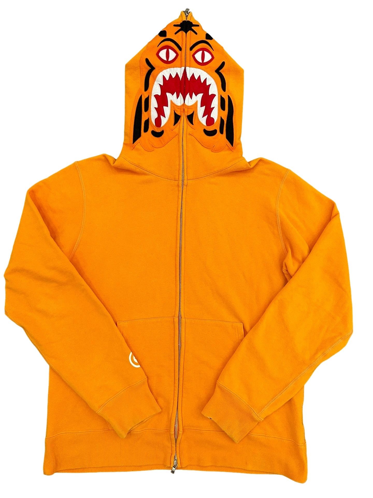 Bape Bape Orange Tiger Hoodie Size XL Size US XL / EU 56 / 4 - 1 Thumbnail