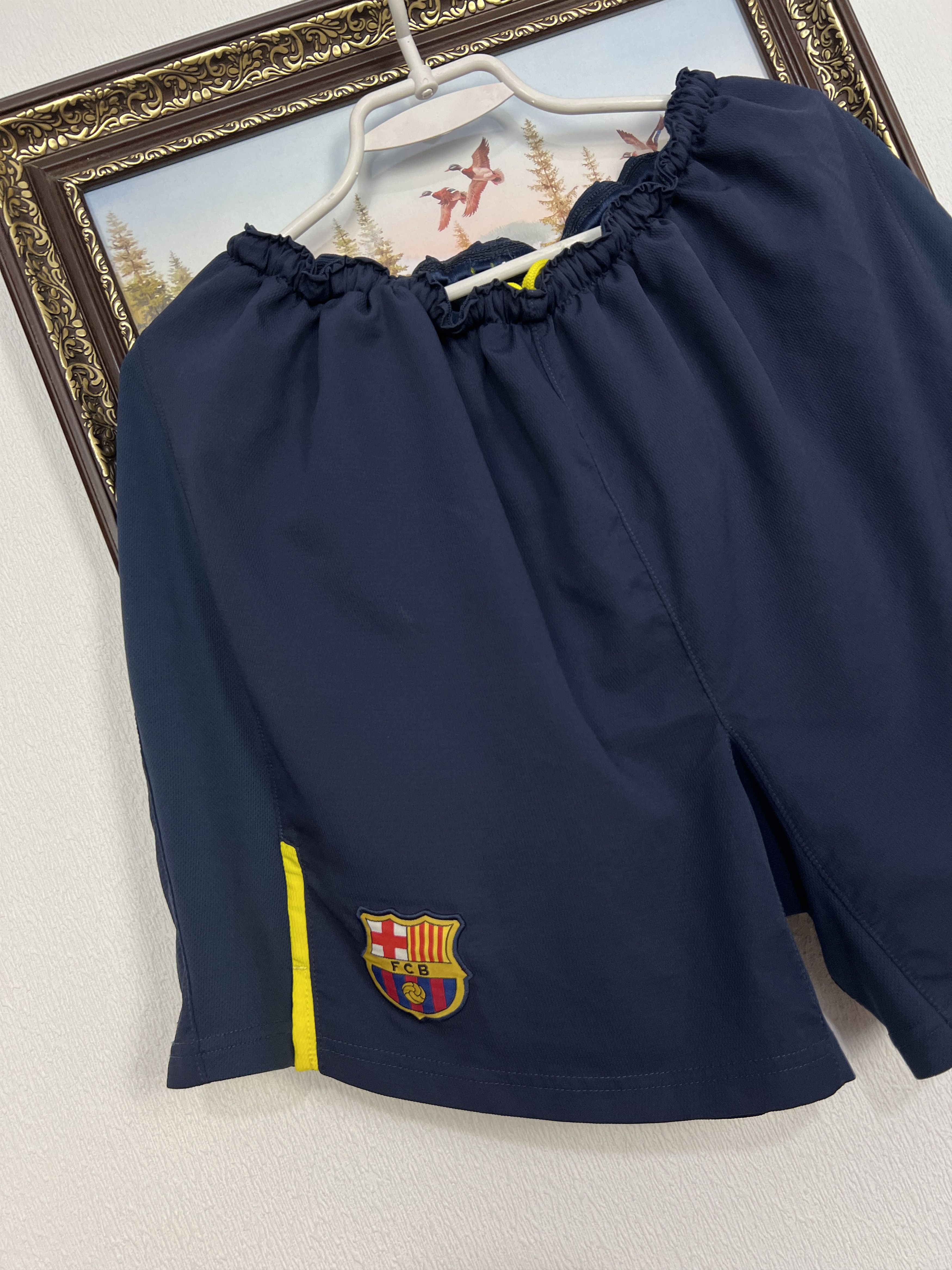 Nike Vintage Nike Fc Barcelona Football Blue Shorts XL Size US 36 / EU 52 - 3 Thumbnail