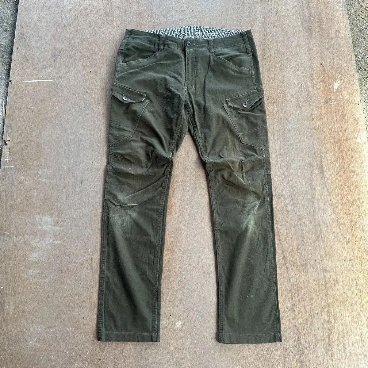 Voodoo Tactical VINTAGE DOUBLE KNEE UTILITY GERIDE JAPAN WORKWEAR CARGO PANT Size US 35 - 3 Thumbnail