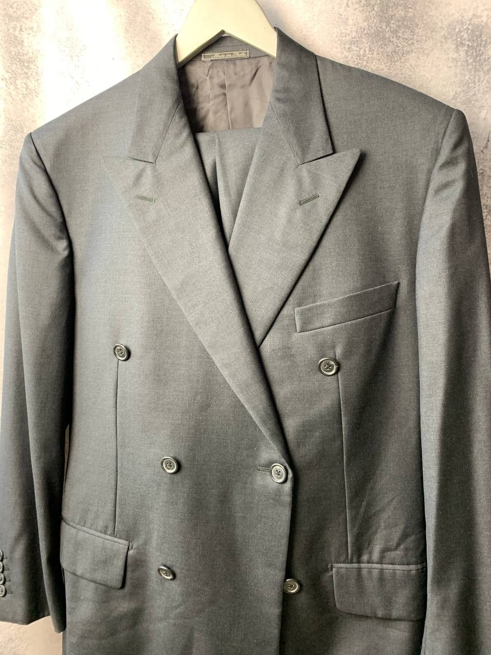 Corneliani CORNELIANI Black 120'S Wool Modern Italian Suit Blazer Size 50R - 5 Thumbnail