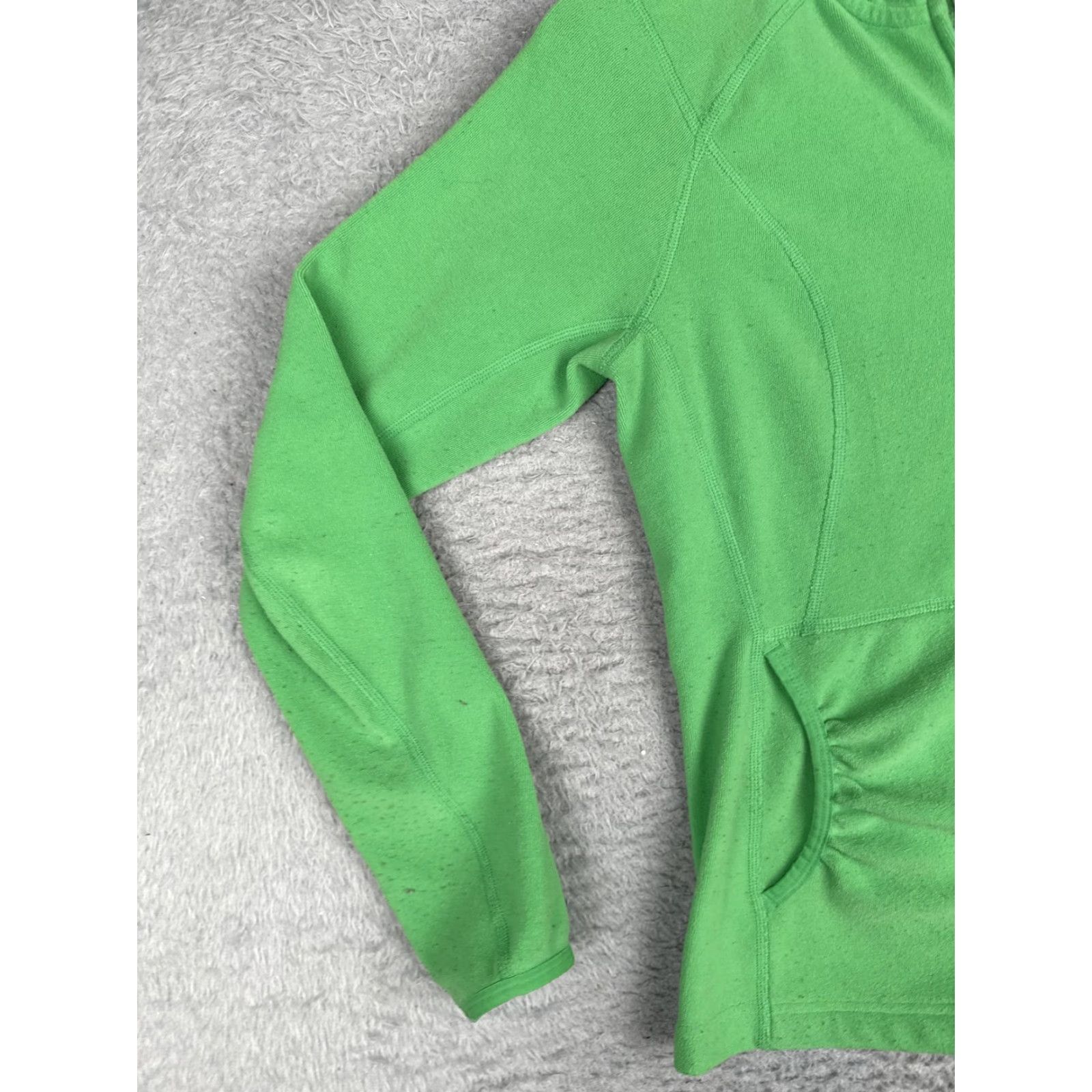 The North Face The North Face Hoodie Womens S Green Full Zip Slim Fit Pockets Jersey Jacket Size S / US 4 / IT 40 - 3 Thumbnail