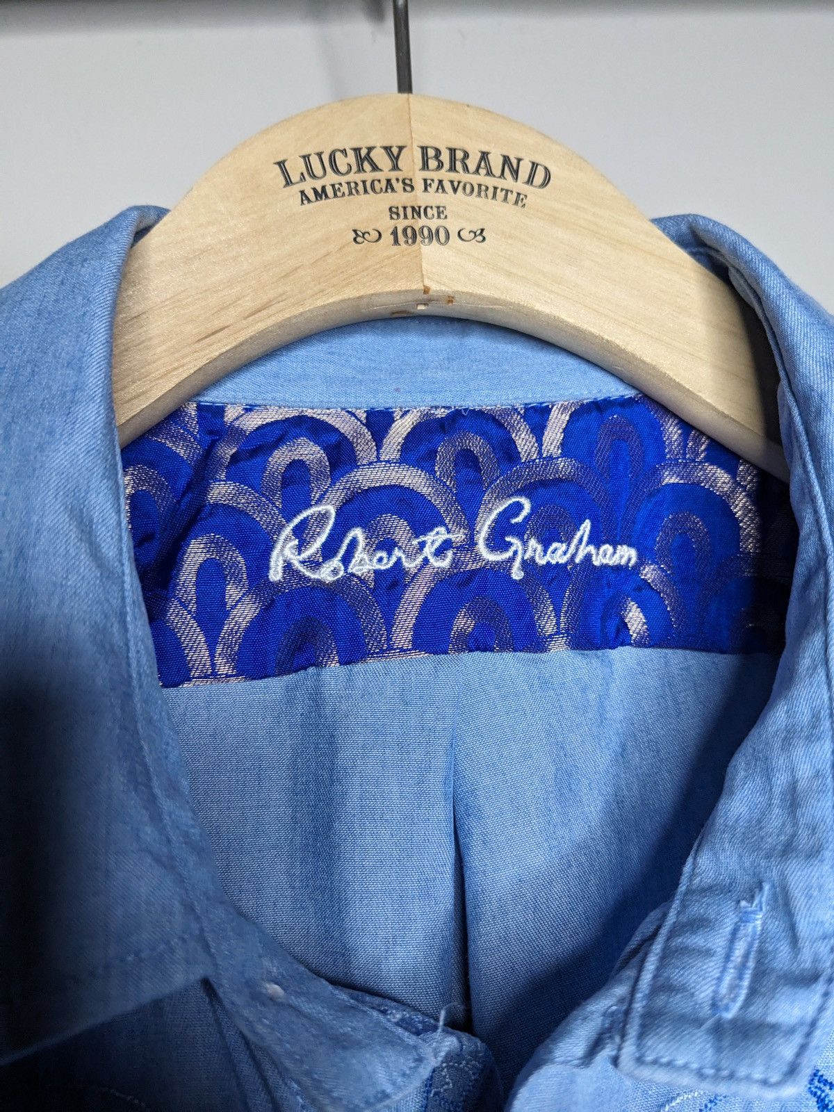 Robert Graham Robert Graham Paisley Flip Cuff Button Up Shirt Large Tencel Size US L / EU 52-54 / 3 - 9 Thumbnail