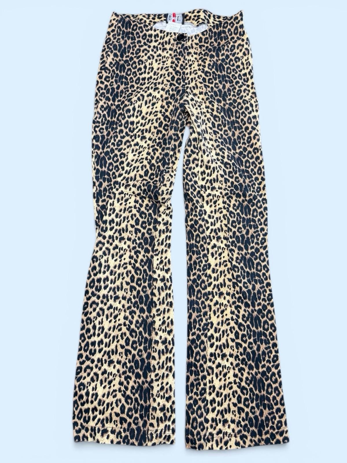 Other Y2K I.L.U. Leopard Print Flare Pants Low Rise Stretch 7 Size 28" / US 6 / IT 42 - 2 Thumbnail