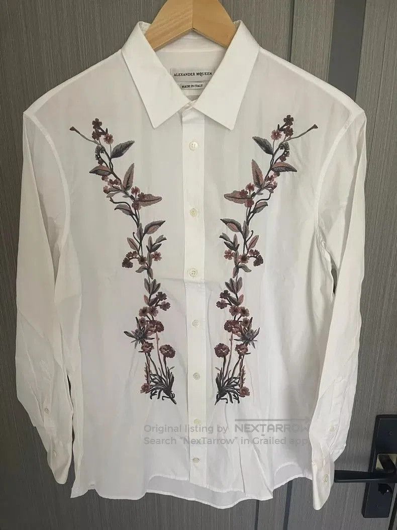 Alexander McQueen Alexander McQueen Floral Long Sleeve Shirt. Size US M / EU 48-50 / 2 - 2 Thumbnail