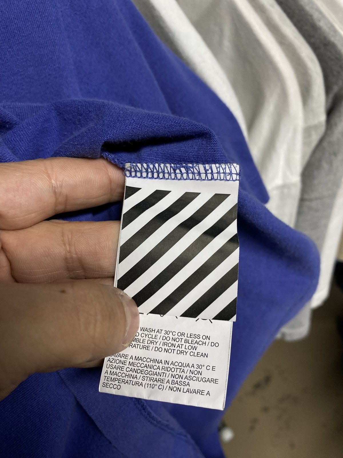 Off-White × Virgil Abloh Off-White Virgil Abloh Arrows Blue Tee Shirt Small Size US S / EU 44-46 / 1 - 7 Thumbnail
