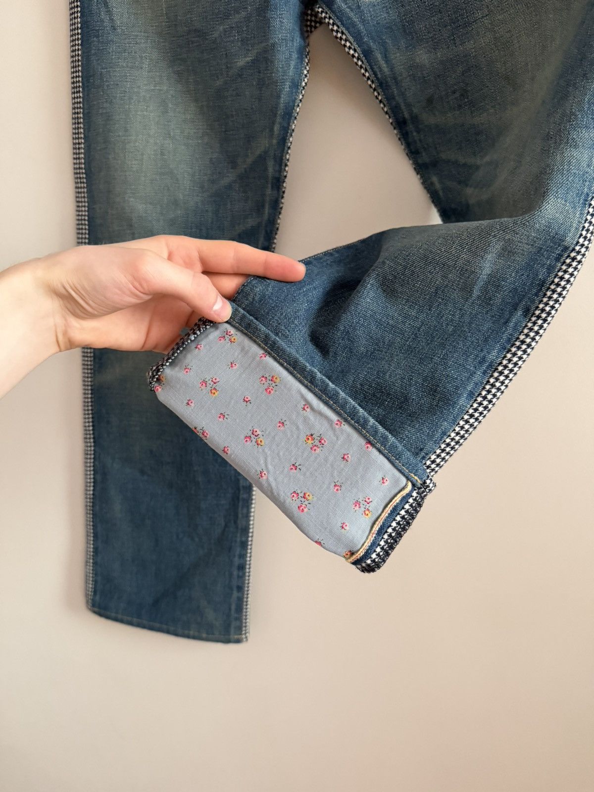 Junya Watanabe Vintage Japan Junya Watanabe CDG Hybrid Denim Wool Pants Size US 30 / EU 46 - 10 Thumbnail