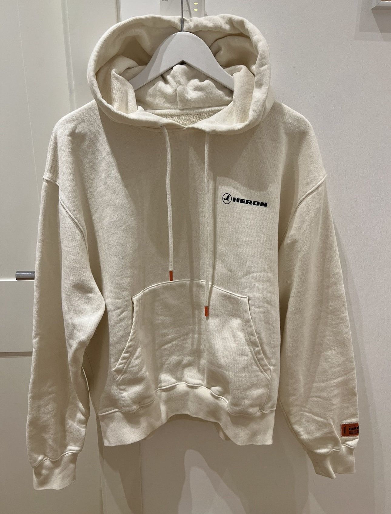 image of Heron Preston Hoodie in Beige, Men's (Size Small)