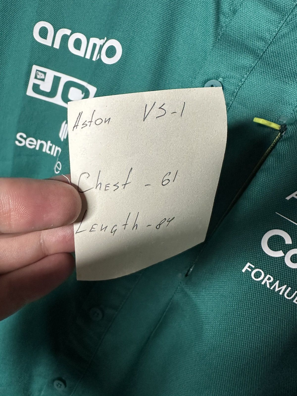 Formula 1 Aston Martin Cognizant F1 Team Shirt XL Official Pelmark Size US XL / EU 56 / 4 - 12 Thumbnail