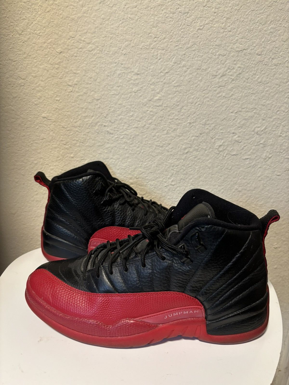 image of Jordan Brand 12 “Flu Game” Shoes in Black, Men's (Size 9)