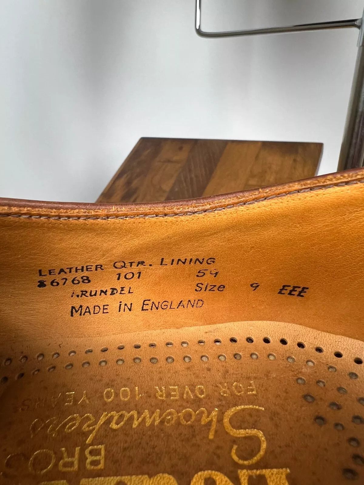 Loake Loake 1880 Arundel Formal Tan Brown Casual Derby Shoes 9 EEE Size US 10.5 / EU 43-44 - 14 Thumbnail