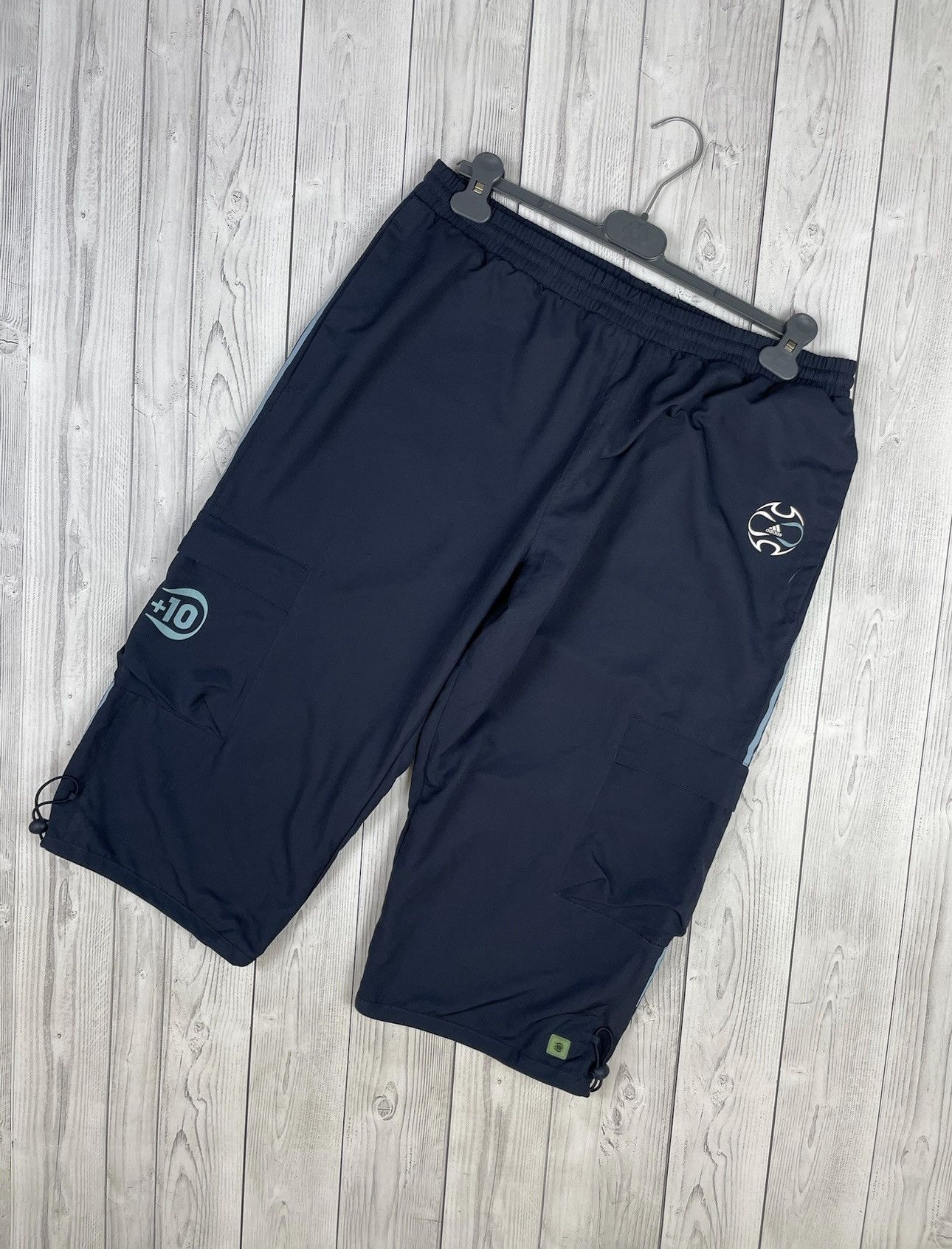 Adidas Vintage adidas F10+ soccer shorts Y2K David Beckham rare L Size US 34 / EU 50 - 1 Thumbnail