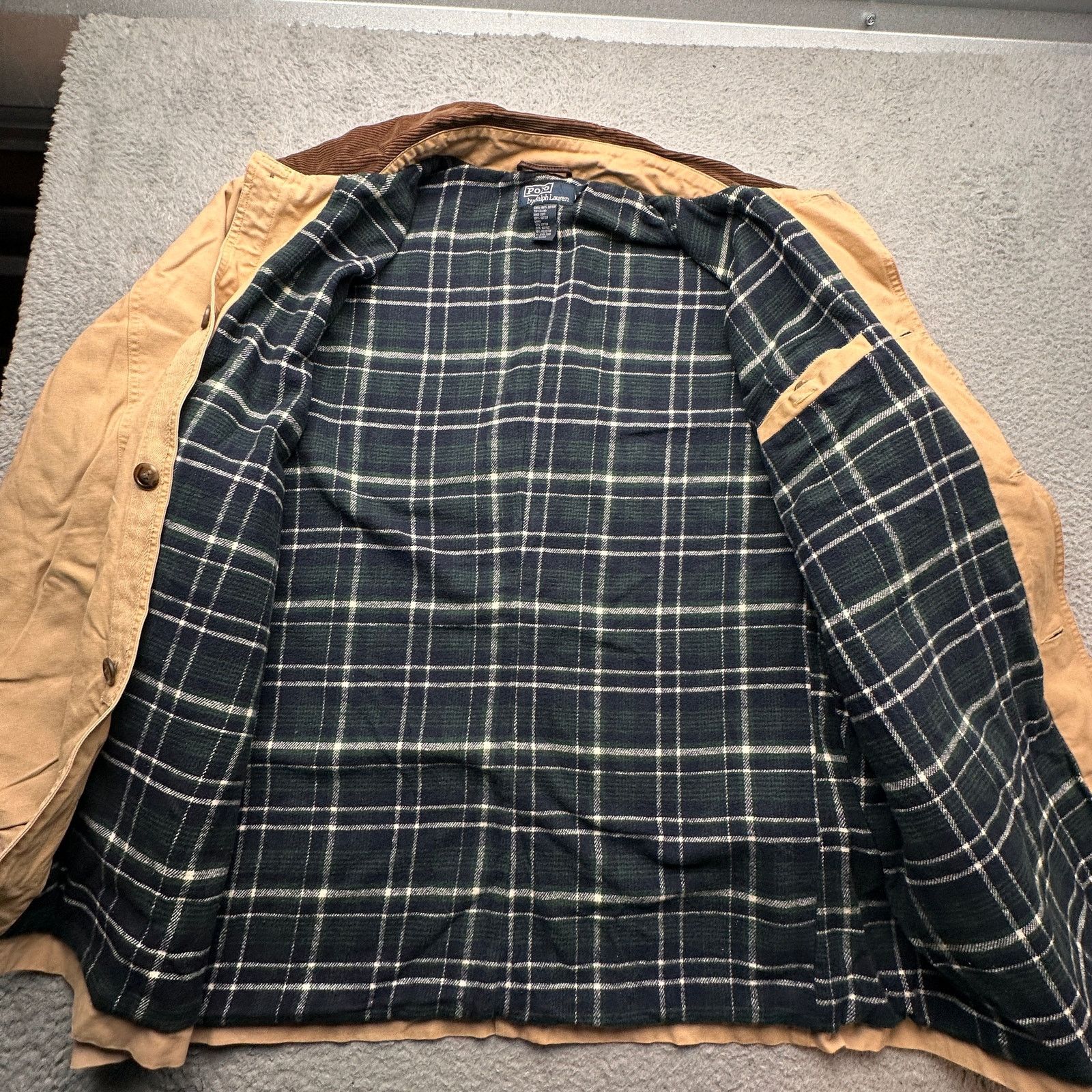 Polo Ralph Lauren Polo Ralph Lauren Canvas Plaid Lined Chore Barn Coat Mens XL Size US XL / EU 56 / 4 - 13 Thumbnail