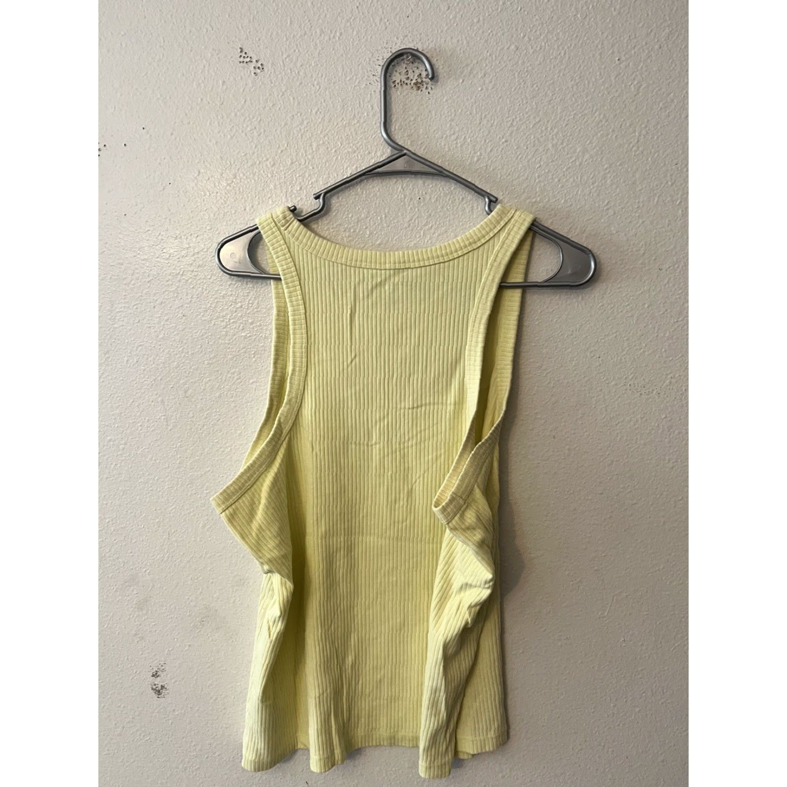 Gap Gap Tank Womens 2XL Yellow Ribbed High Neck Sleeveless Lightweight Casual Size XXL / US 16-18 / IT 52-54 - 2 Thumbnail