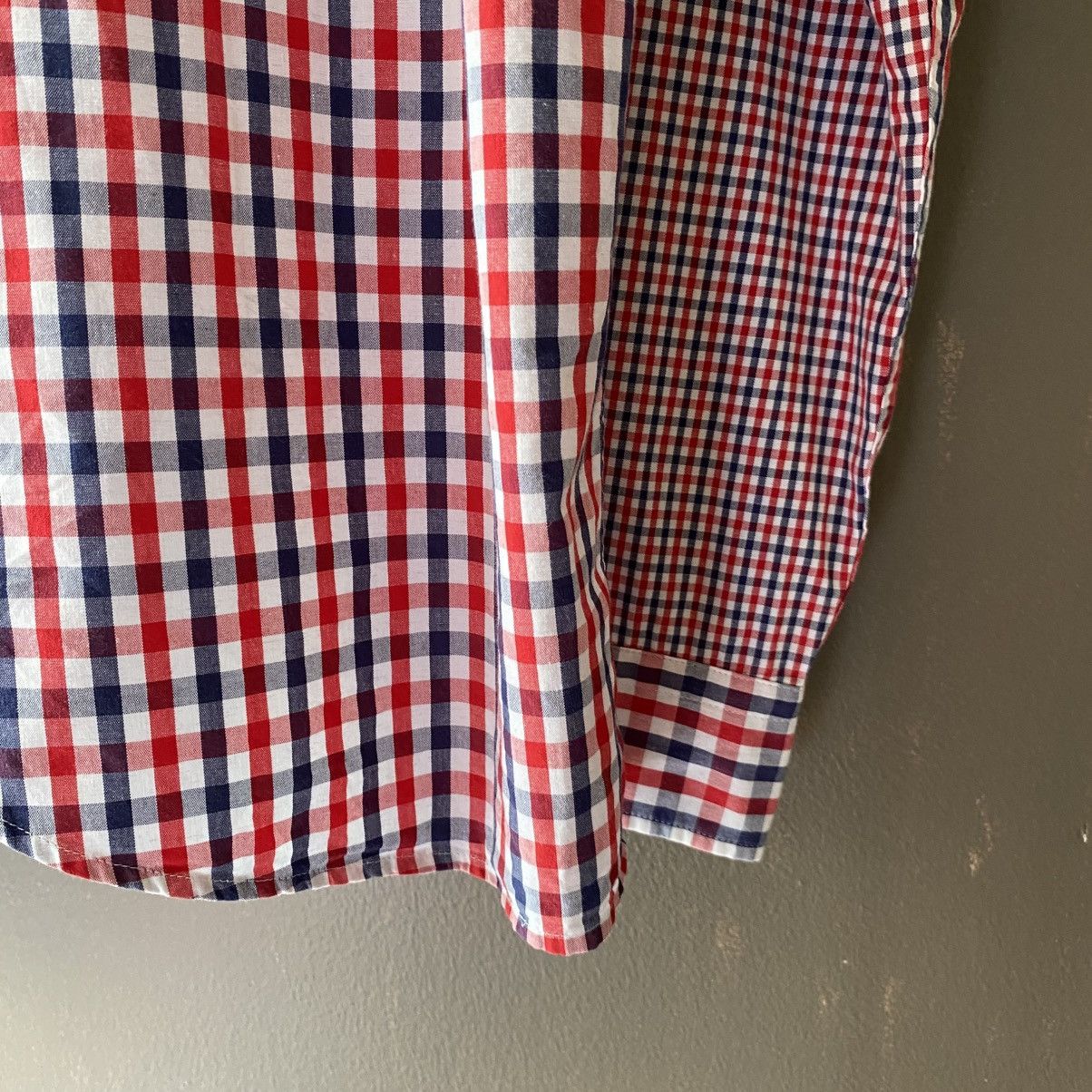 Frapbois FRAPBOIS Red Blue Gingham Check Shirt Size XS / US 0-2 / IT 36-38 - 15 Thumbnail