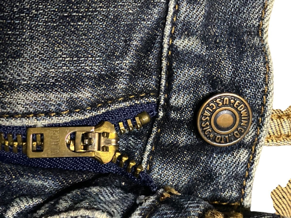 Junya Watanabe Vintage Japanese Brand Edwin Us Classic Distressed Jeans Size US 34 / EU 50 - 12 Thumbnail