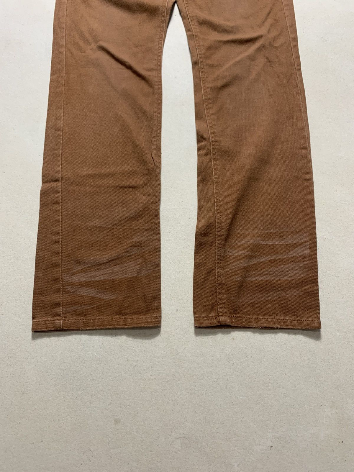 LOWBOX Japanese Lowbox Fadded Buckle Back Denim Size US 30 / EU 46 - 3 Thumbnail