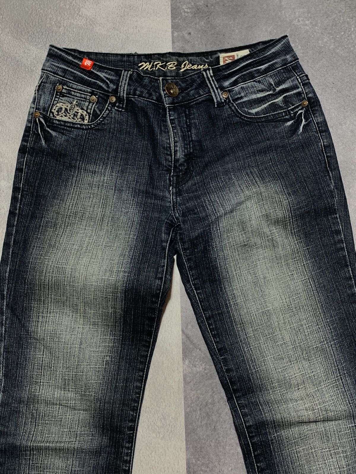 Japanese Brand × Vintage Vintage Y2K Japanese flared faded jeans denim size 28 Size 28" / US 6 / IT 42 - 5 Thumbnail