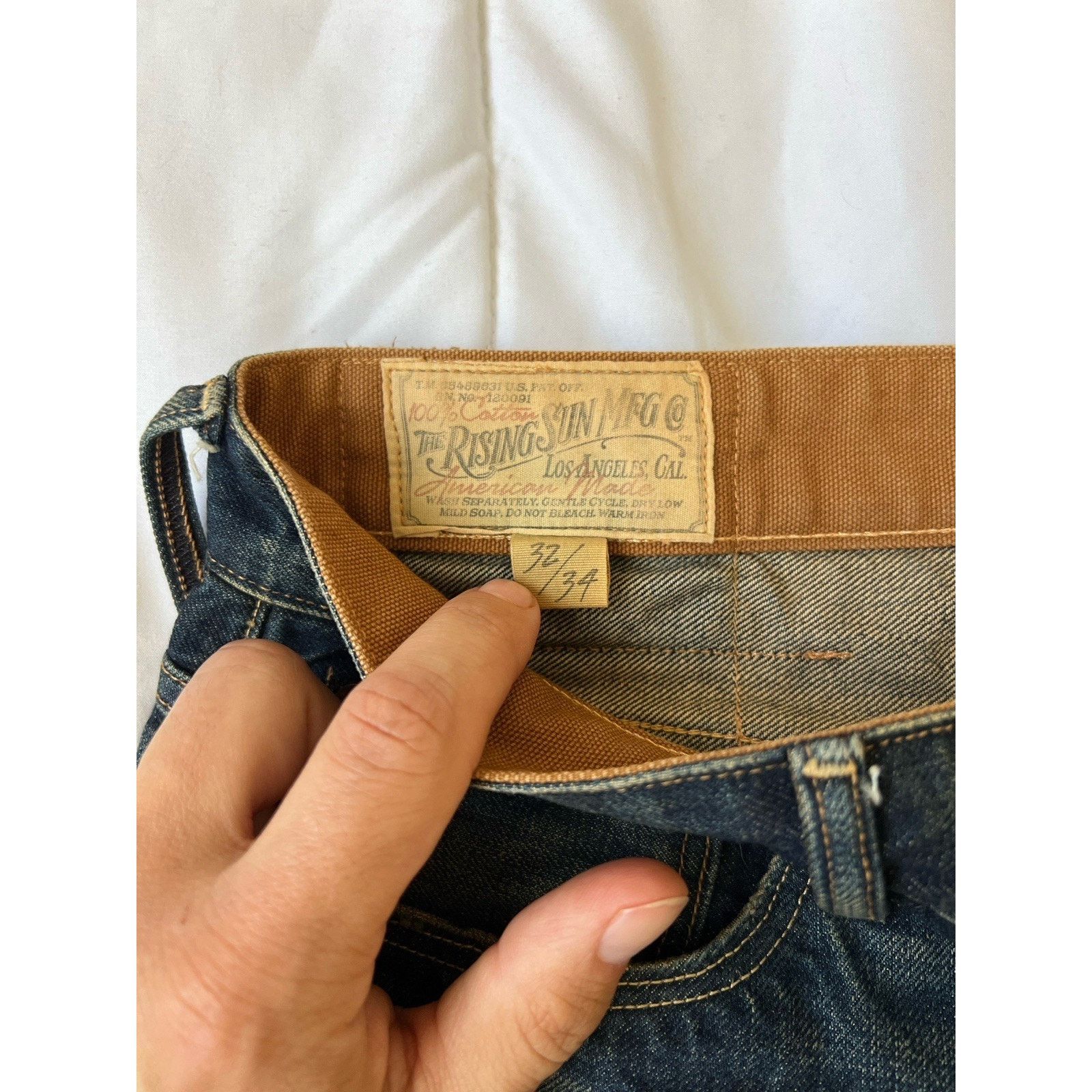 Rising Sun & Co. Rising Sun & Co. Raw Selvedge Denim Jeans Mfg Los Angeles 32 Size US 32 / EU 48 - 7 Thumbnail