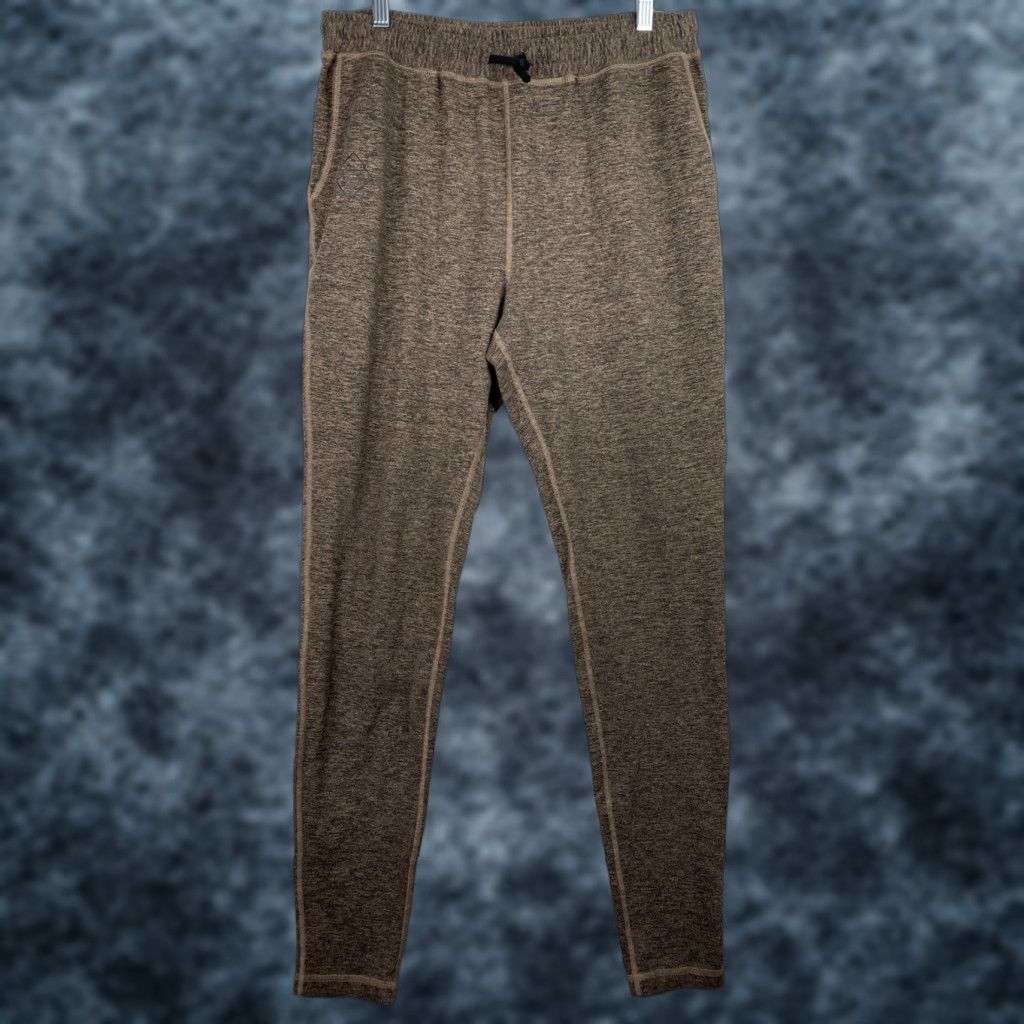 Outdoor Voices Outdoor Voices Jogger Pants Womens XL Brown Heather High Rise Drawstring Pull On Size 40" / US 18 - 1 Thumbnail