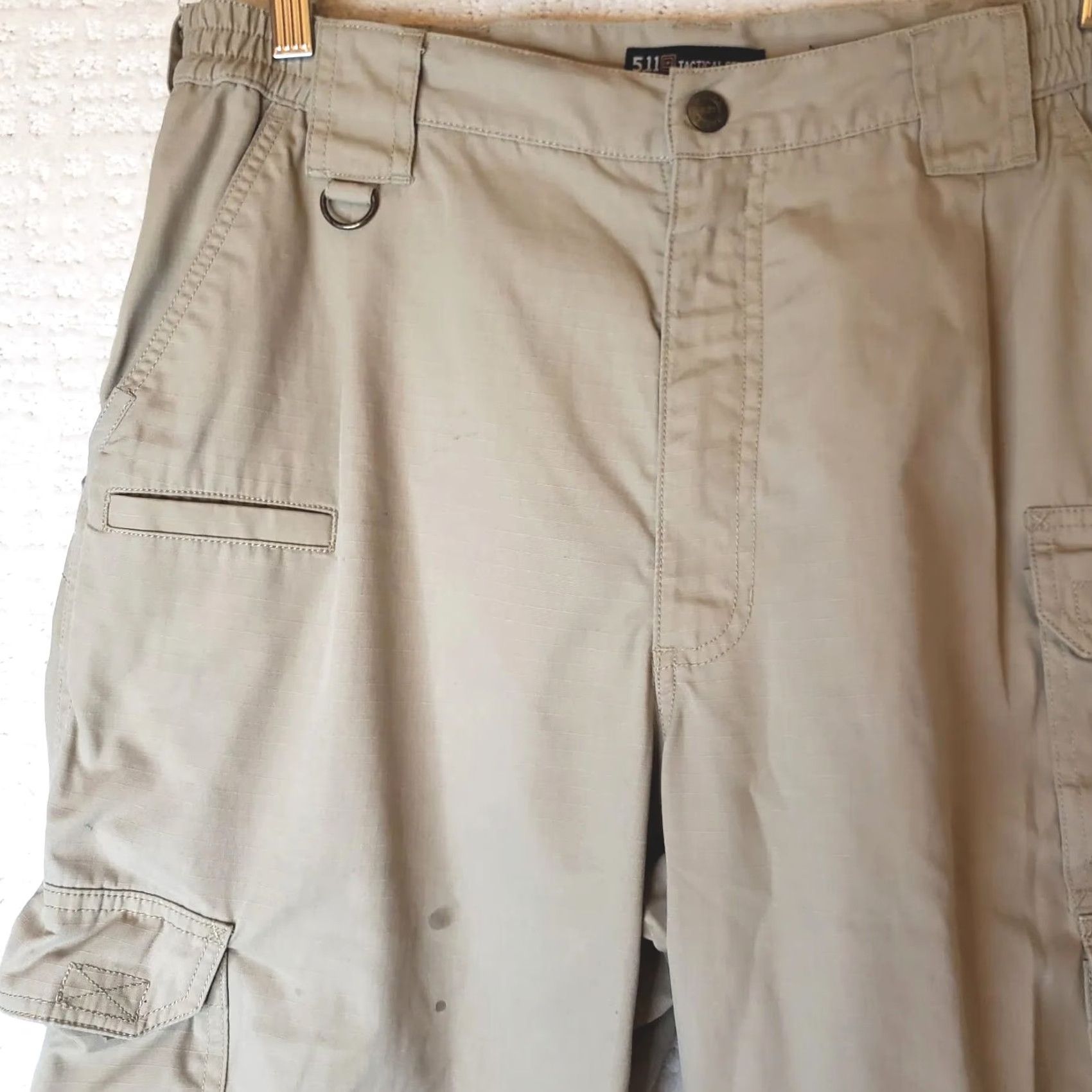 Vintage 5.11 Tactical Series Mens Pants Regular 34x34 Tan Beige Cargo Pockets Outdoor 34 Inseam Mens Reg Size US 34 / EU 50 - 3 Thumbnail
