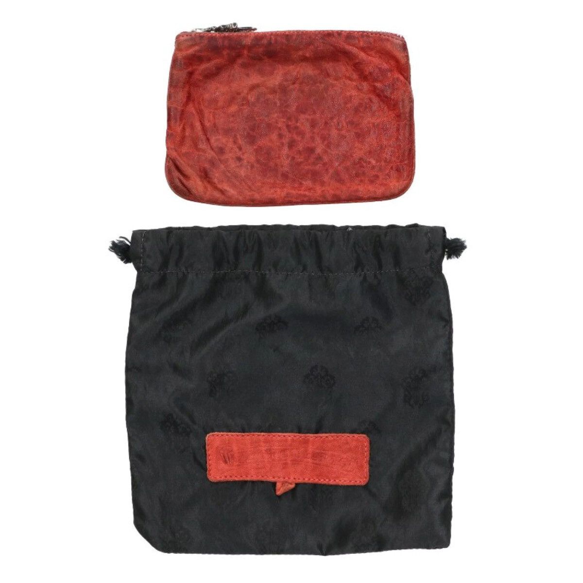 Chrome Hearts Chrome Hearts Cross patch red leather patch coin case wallet Size ONE SIZE - 2 Thumbnail