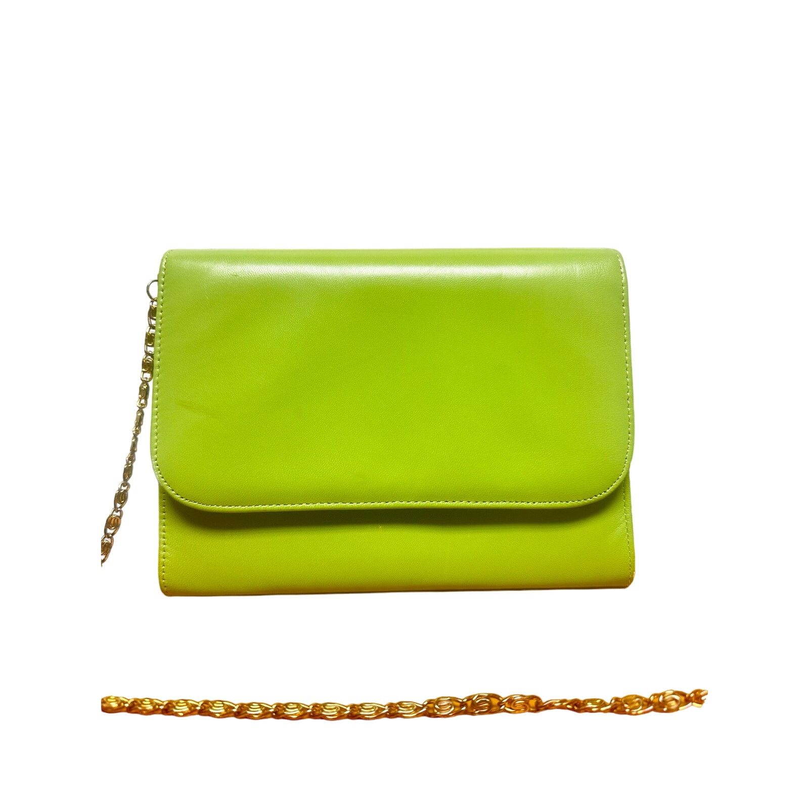 Other Bellini neon green flap crossbody bag with gold chain strap Size ONE SIZE - 2 Thumbnail