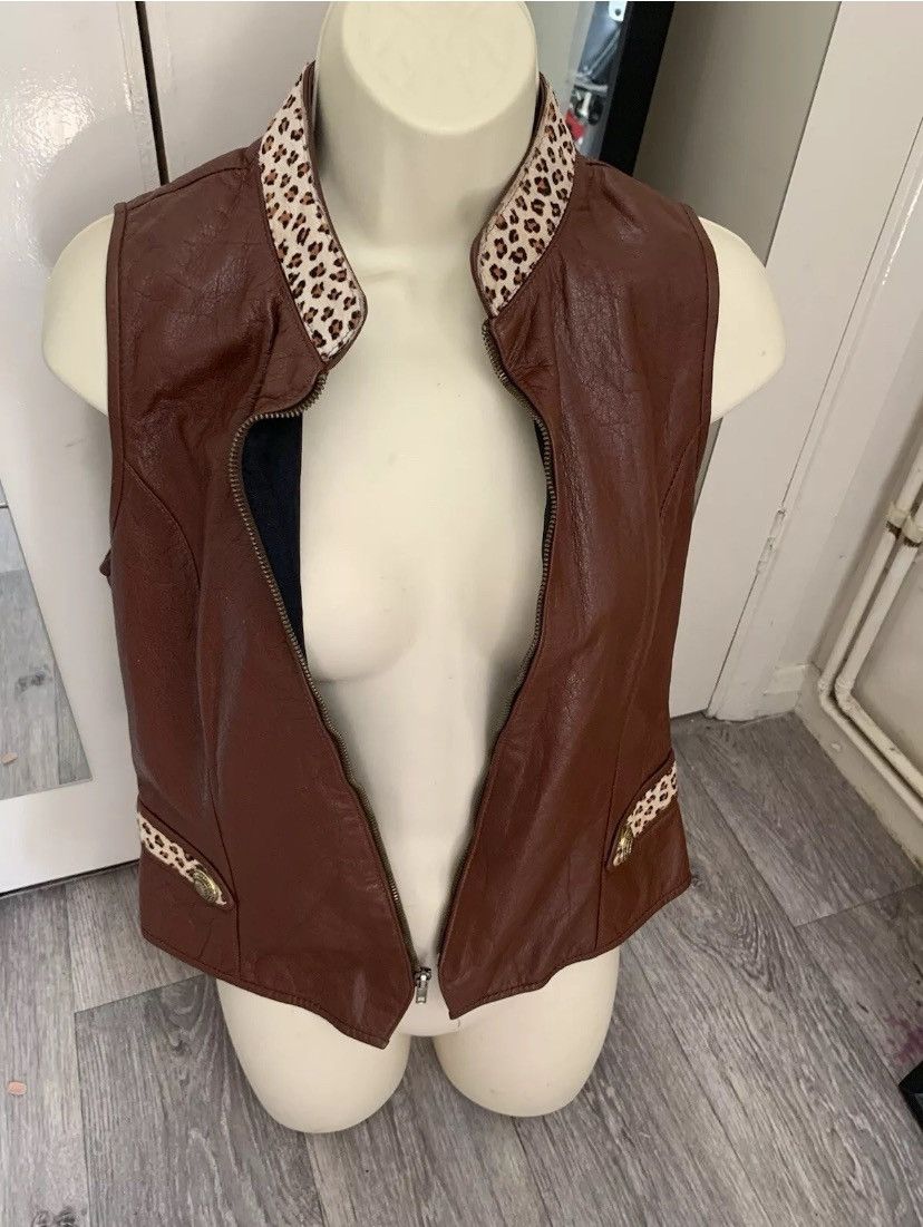 Designer × Vintage Vintage St Maarten Dallas Leather Vest Full Zip Vest USA M Size M / US 6-8 / IT 42-44 - 7 Thumbnail