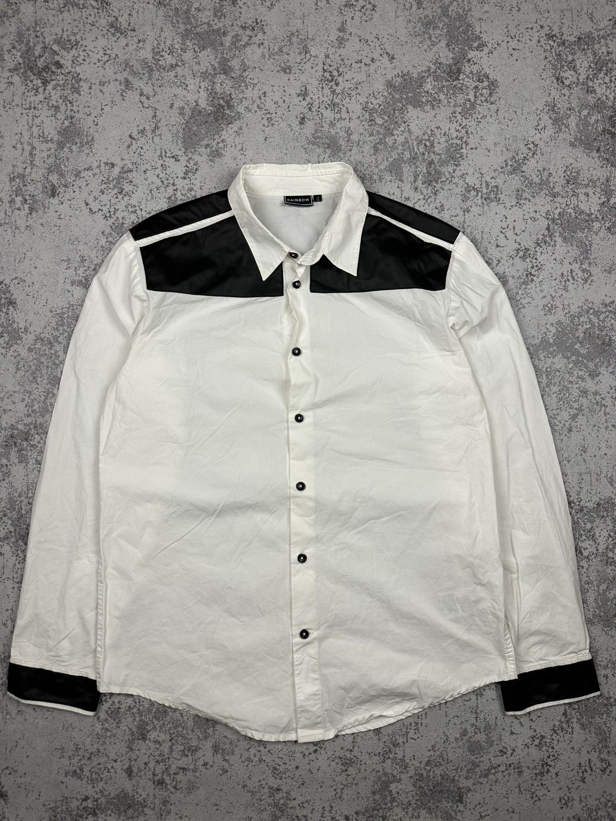 Rainbow Rainbow Contrast Panel Western Shirt Retro Cowboy Vibes Size US M / EU 48-50 / 2 - 1 Thumbnail