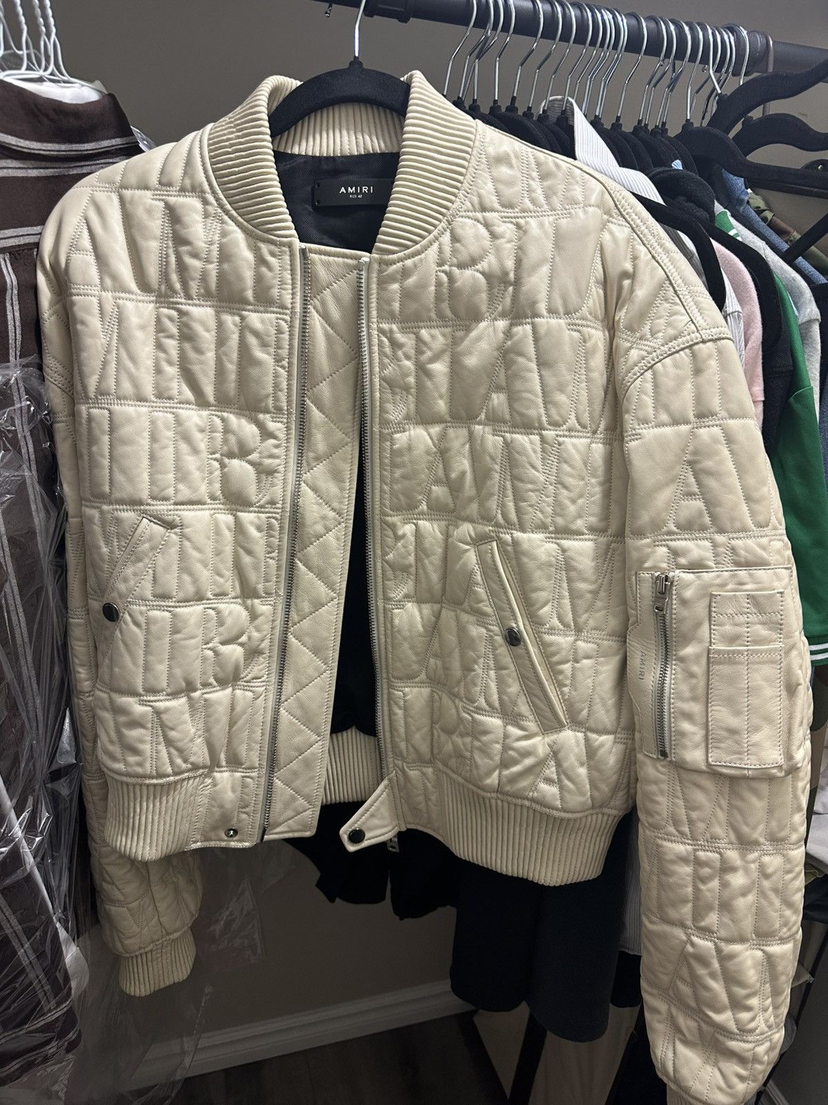 Amiri Amiri Ovine Leather Bomber Size US S / EU 44-46 / 1 - 1 Thumbnail