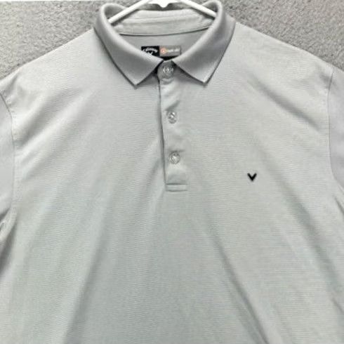 Callaway Callaway Opti-Dri Mens Golf Polo Shirt Large Grey Short Sleeve Polo Athletic Shirt Mens Size US L / EU 52-54 / 3 - 2 Thumbnail