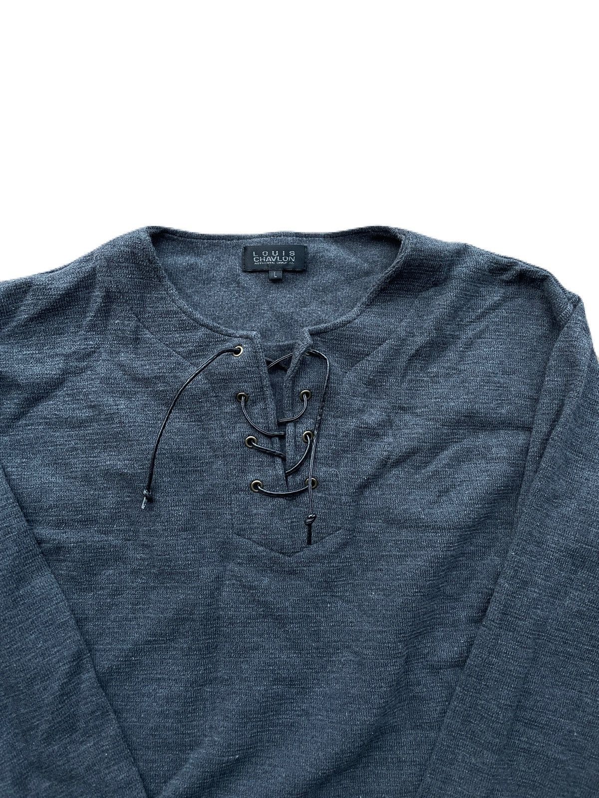 If Six Was Nine 2000s Japanese archive Vkei Lace-up Long Sleeve Tee Y2K Size US M / EU 48-50 / 2 - 4 Thumbnail