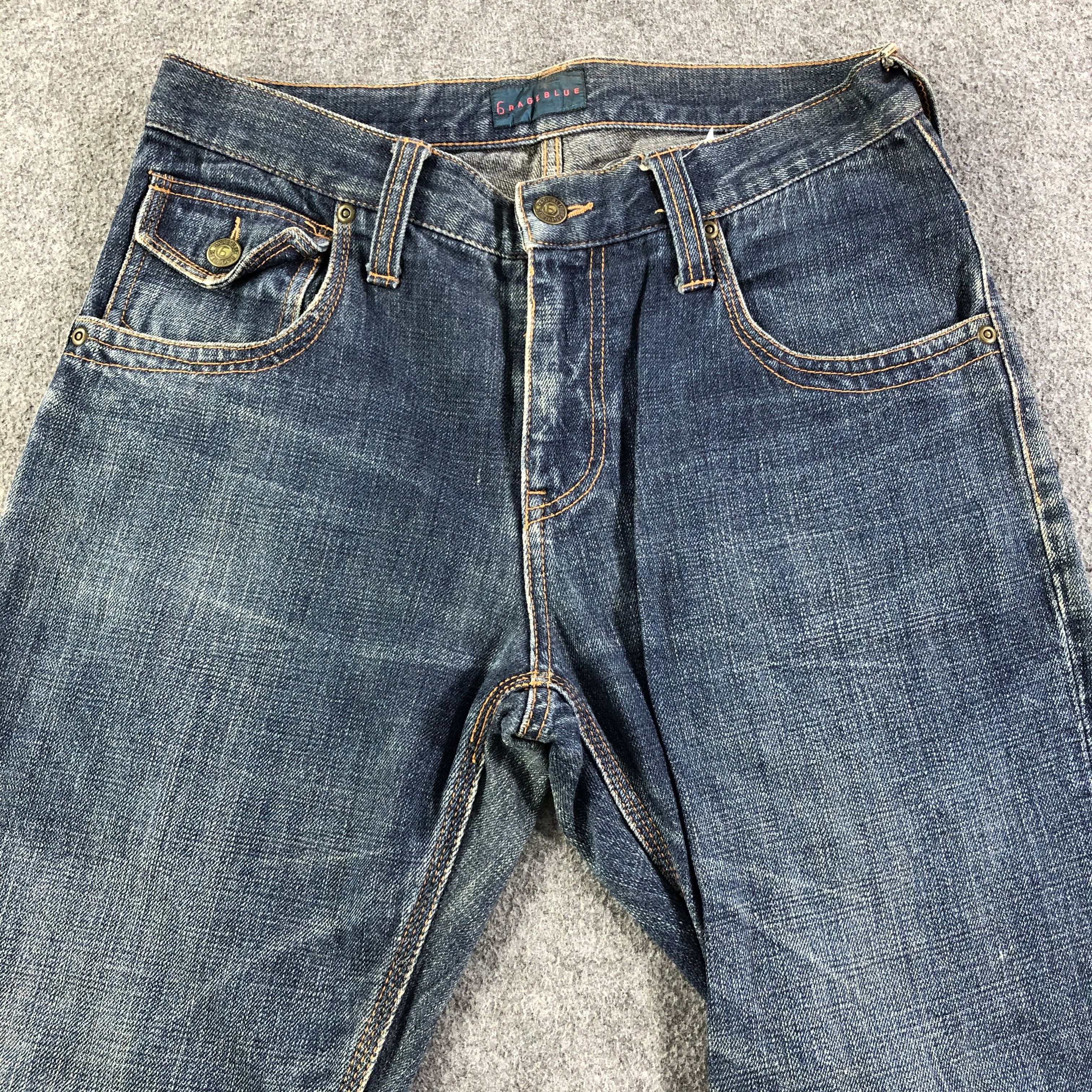 Japanese Brand Japanese Brand Rage Blue Jeans Dark Wash Denim -J2685 Size US 31 - 3 Thumbnail