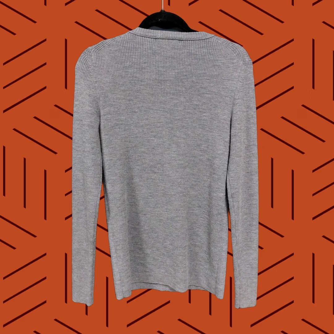 J.Crew J.Crew Merino Wool Blend Sweater Gray Solid Knit Women M Crew Neck Long Sleeve Pullover Fall Winter Spring Casual Workwear Size M / US 6-8 / IT 42-44 - 1 Thumbnail