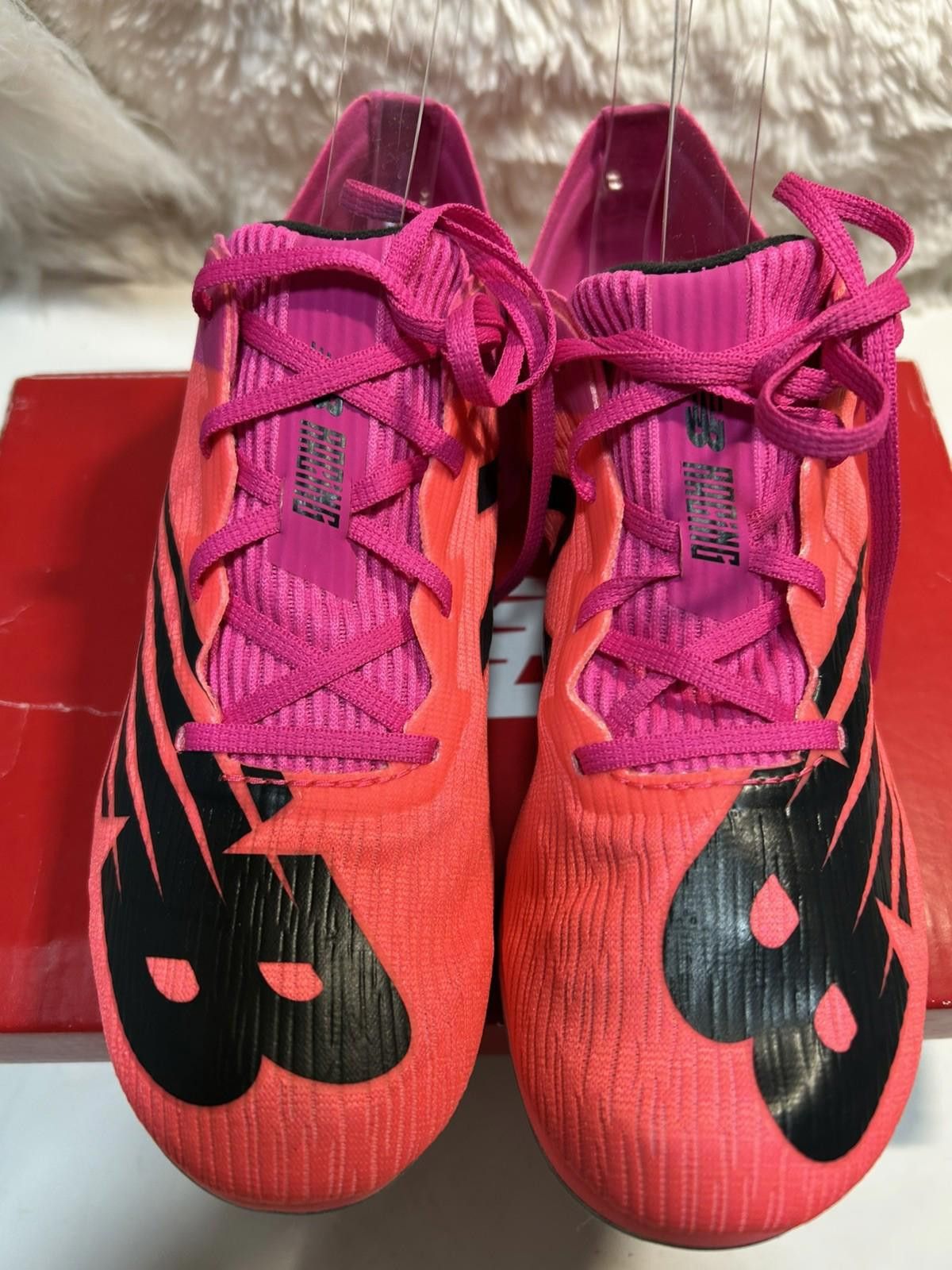New Balance New Balance MD500 Track Spikes Sz 8 Pink Black Sprint Shoes Size ONE SIZE - 7 Thumbnail