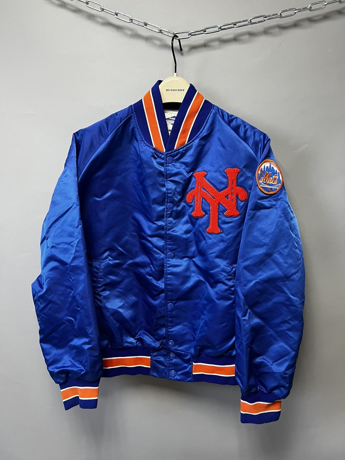 MLB × Starter × Vintage 90s NY METS Baseball Club Jacket Bomber y2k made in USA 🇺🇸 Size US M / EU 48-50 / 2 - 1 Thumbnail