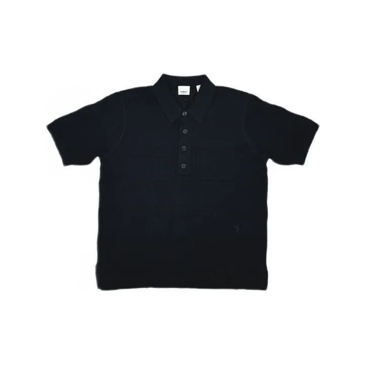 Burberry Burberry Burberry Black Cotton Loose Fit Polo Shirt-2507 Size US S / EU 44-46 / 1 - 2 Thumbnail