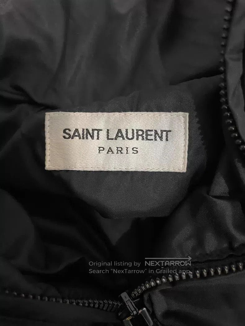 Saint Laurent Paris Saint Laurent Paris Black Studs Mixed Leather Puffer Jacke Size US M / EU 48-50 / 2 - 6 Thumbnail