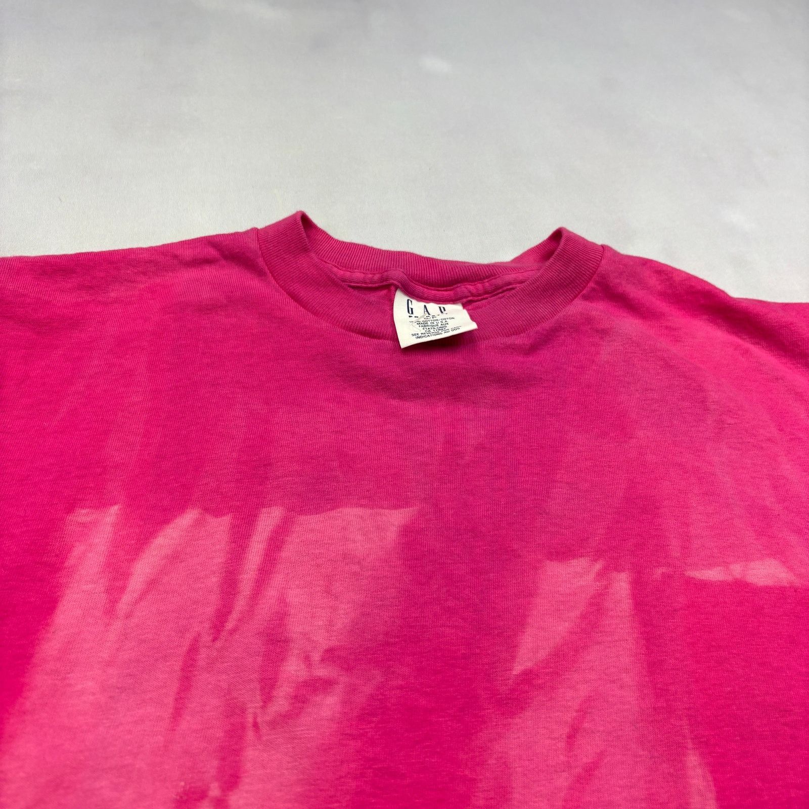 Gap Vintage 90s Gap Pocket T Shirt Pink Men's M Shadow Pocket Size US M / EU 48-50 / 2 - 9 Thumbnail