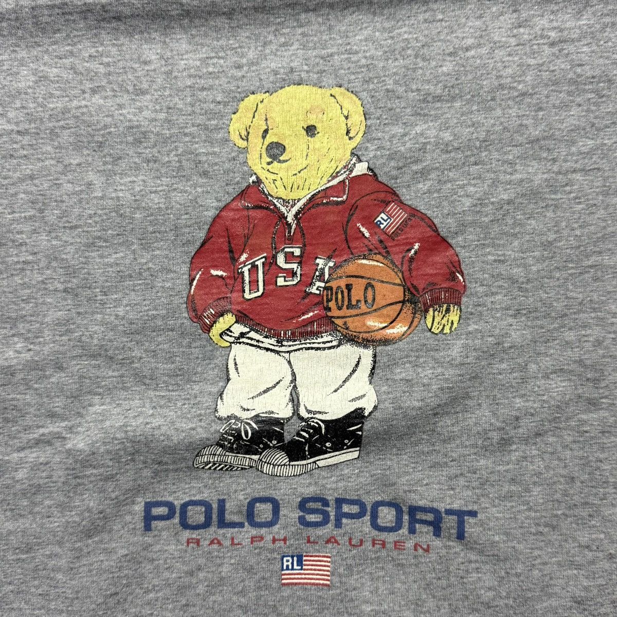 Polo Ralph Lauren Vintage Polo Bear Polo Sport Basketball T Shirt Size US S / EU 44-46 / 1 - 3 Thumbnail