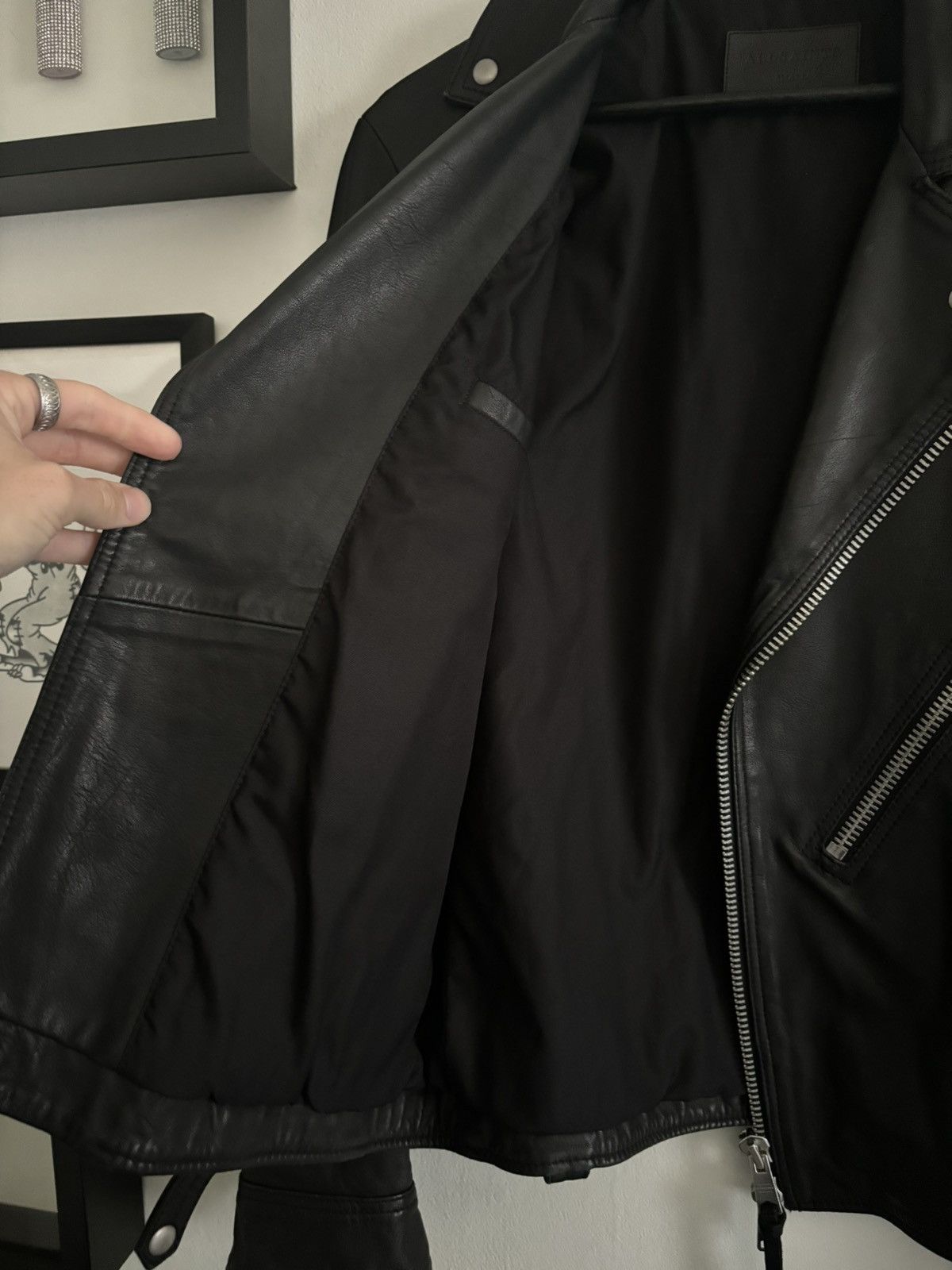 Allsaints LEATHER JACKET Size US S / EU 44-46 / 1 - 6 Thumbnail