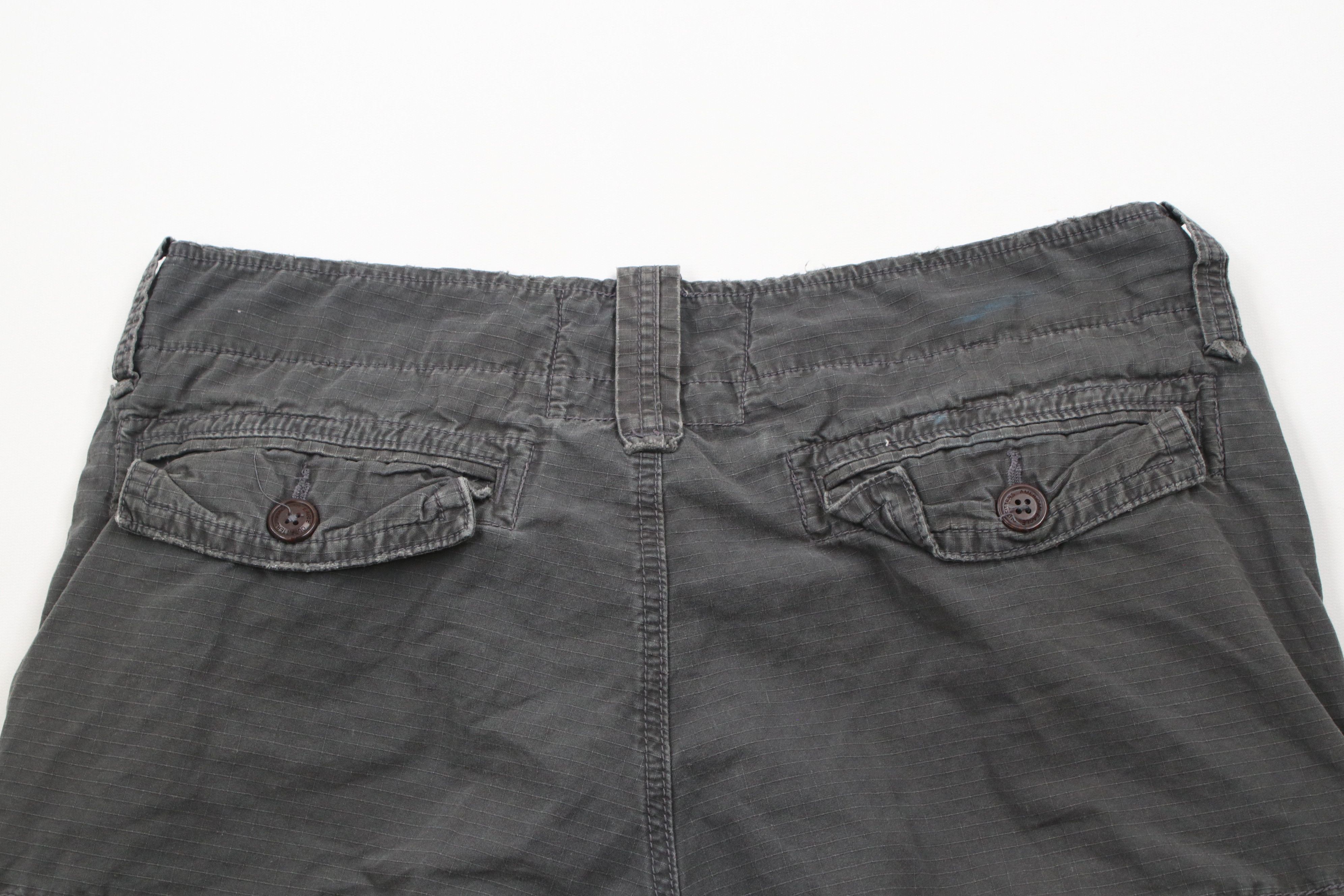 American Eagle Outfitters × Vintage Vintage Y2K American Eagle Outfitters Ripstop Cargo Shorts Size US 34 / EU 50 - 11 Thumbnail