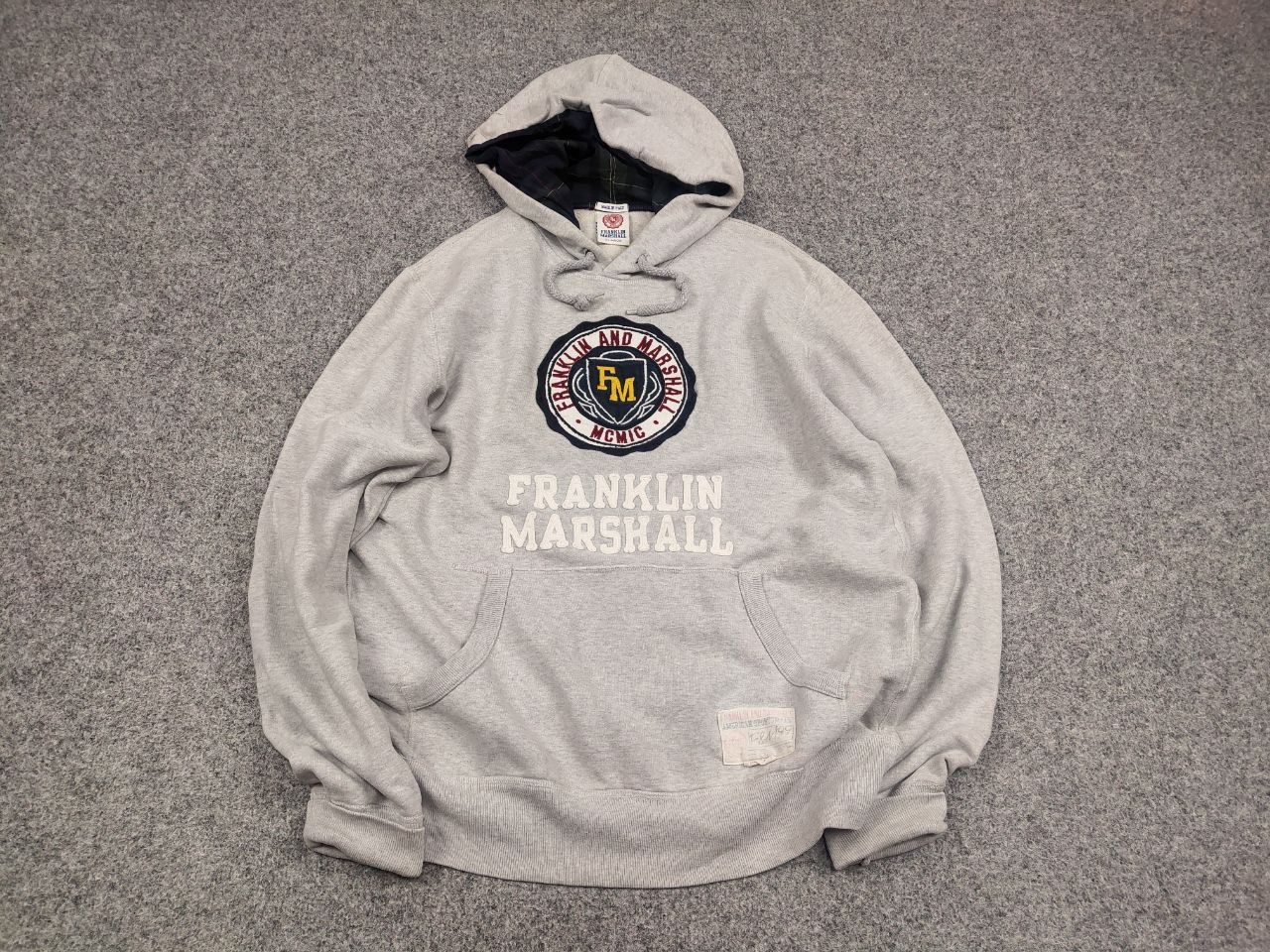 Franklin & Marshall Franklin & Marshall Italy vintage logo distressed Hoodie Size US XL / EU 56 / 4 - 2 Thumbnail