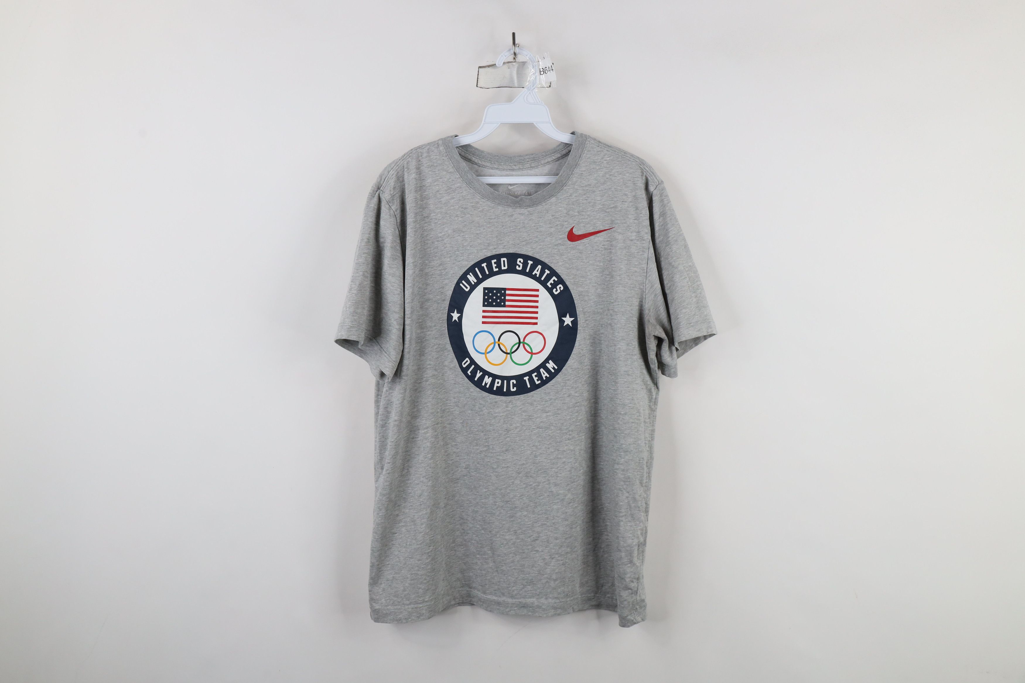 Nike × Vintage Nike Spell Out United States Olympic Team T-Shirt Gray Size US M / EU 48-50 / 2 - 1 Thumbnail