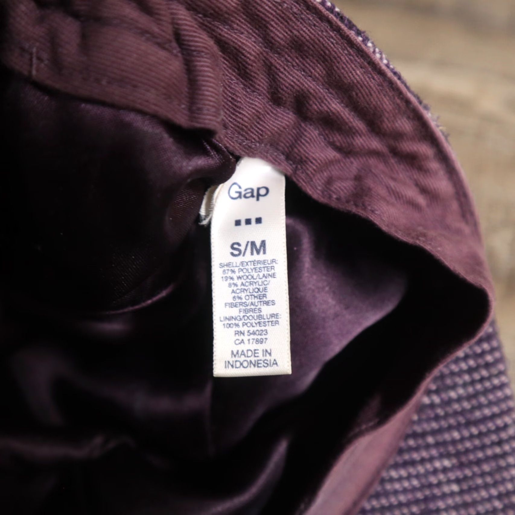 Gap GAP Hat Corduroy Baseball Cap Adult M Purple Women Hat Corduroy Baseball Cap Purple GAP Women M Size Size ONE SIZE - 6 Thumbnail