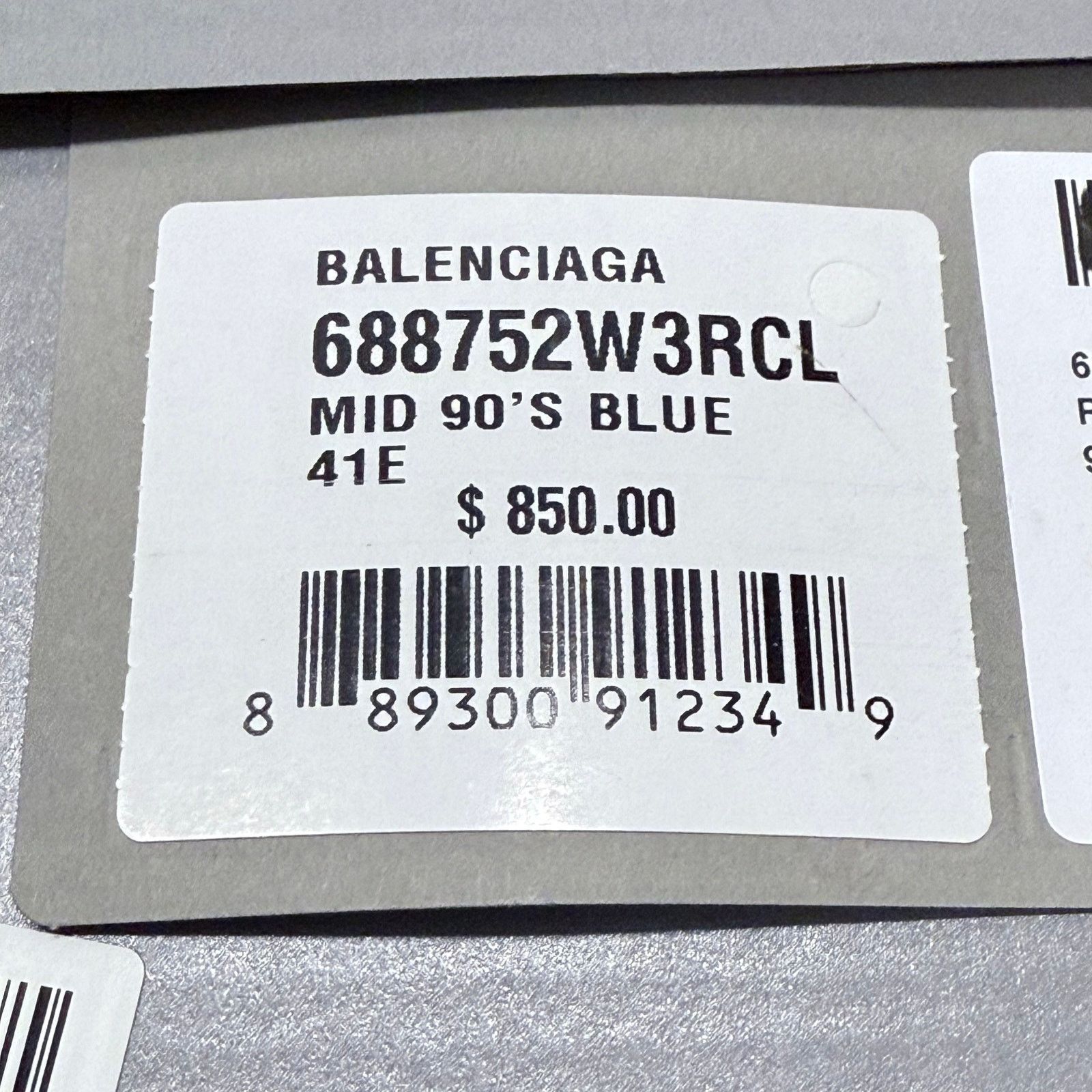 Balenciaga NEW Balenciaga Paris mid 90's Denim High Top Sneaker | EU41 Size US 8 / EU 41 - 12 Thumbnail