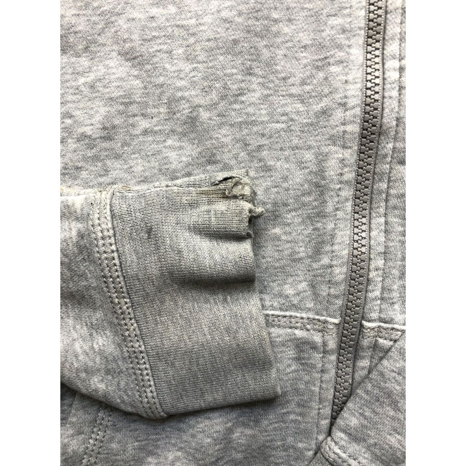Nike Nike Hoodie Mens Extra Large Gray Full Zip Swoosh Sweatshirt Fair - Moderate Wear Stained Size US XL / EU 56 / 4 - 5 Thumbnail